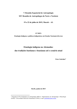 Etnologia ind&iacute;gena na Alemanha: das tradi&ccedil;&otilde;es bastianas e