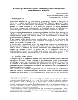 Drude 2005 - Ling&uuml;&iacute;stas e Antrop&oacute;logos Alem&atilde;es na