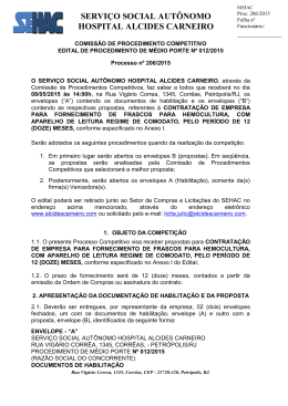 FUNDA&Ccedil;&Atilde;O MUNICIPAL DE SA&Uacute;DE DE PETR&Oacute;POLIS