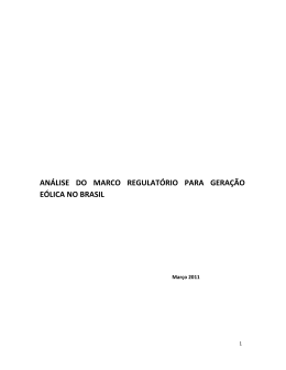 an&aacute;lise do marco regulat&oacute;rio para gera&ccedil;&atilde;o e&oacute;lica no brasil
