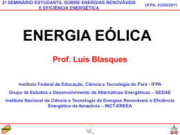 energia e&oacute;lica