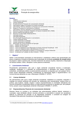 IN 53 Produ&ccedil;&atilde;o Energia E&oacute;lica
