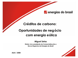Créditos de carbono: Oportunidades de negócio com energia eólica