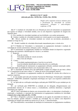 RESOLUÇÃO Nº 146/03 (alterada pela Res. 165/04, Res. 214/06 e