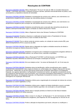 Resoluções do CONTRAN