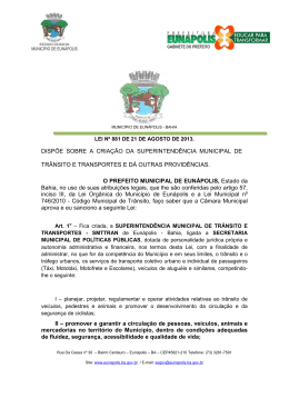 em PDF - Prefeitura Municipal de Eun&aacute;polis