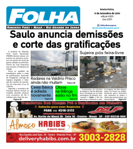 Edição: 2011 De - Folha Ribeirão Pires