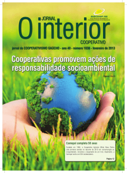 Edi&ccedil;&atilde;o 02 de 2013 - Sistema OCERGS