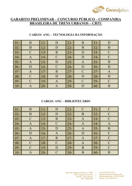 GABARITO PRELIMINAR CBTU - OK