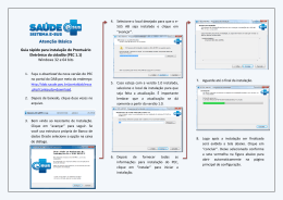 Guia r&aacute;pido para instala&ccedil;&atilde;o do Prontu&aacute;rio Eletr&ocirc;nico do cidad&atilde;o