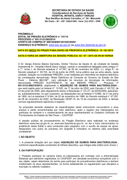ENDERE&Ccedil;O ELETR&Ocirc;NICO: www.bec.sp.gov.br ou
