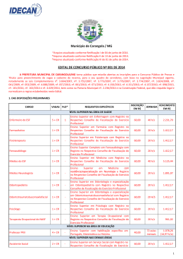 Edital Concurso Carangola 15 04 2014 Refeito