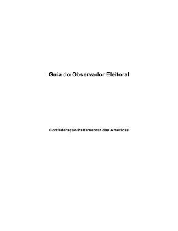 Guia do Observador Eleitoral