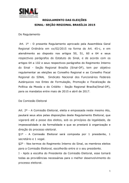Regulamento das Eleições Regionais