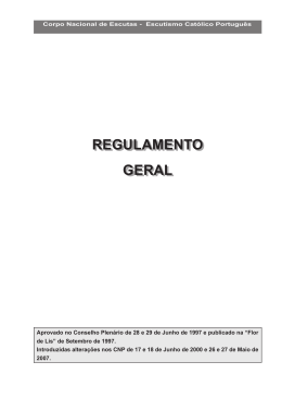 cne - regulamento geral - Junta Regional de Viana do Castelo