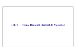 14110 - Tribunal Regional Eleitoral do Maranhão