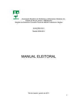 Manual Eleitoral da ABENFO