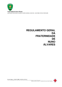 Regulamento - FNA Porto - Fraternidade de Nuno Álvares