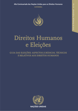 Direitos Humanos e Elei&ccedil;&otilde;es - Gabinete de Documenta&ccedil;&atilde;o e Direito