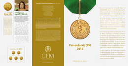 Comendas do CFM 2015 - Conselho Federal de Medicina