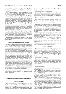Declaração de Rectificação nº 54/2006