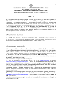 Edital - UNIRIO