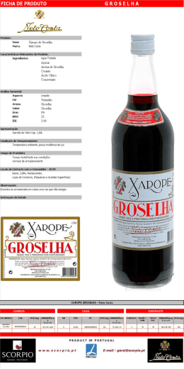 FICHA DE PRODUTO G R O S E L H A