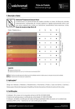 Ficha de Produto do Valchromat Ignifugo
