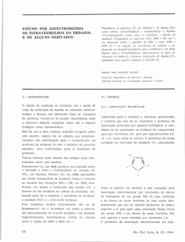 estudo por espectrometria de infravermelhos do imidazol e de