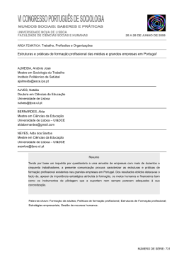 Estruturas e pr&aacute;ticas de forma&ccedil;&atilde;o profissional das m&eacute;dias e