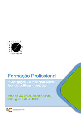 Formação Profissional - Repositório Institucional da Universidade