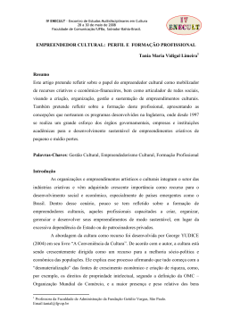 EMPREENDEDOR CULTURAL - Universidade Federal da Bahia
