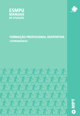 Forma&ccedil;&atilde;o profissional desportiva
