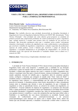 visita t&eacute;cnica orientada: despertando o estudante para a