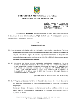 PROJETO DE LEI Nº ___/____ - Governo do Estado do Rio Grande
