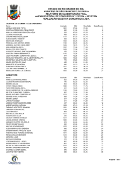 Anexo - Homologa&ccedil;&atilde;o Final
