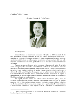 Geraldo Hor&aacute;cio de Paula Souza - Academia de Medicina de S&atilde;o