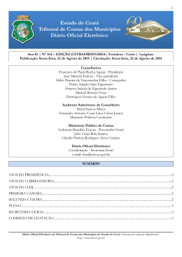 Estado do Ceará Tribunal de Contas dos Municípios