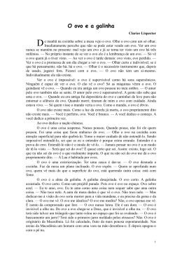 O Ovo e a Galinha &ndash; Clarice Lispector