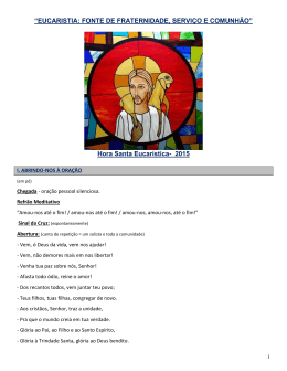 Hora Santa Eucar&iacute;stica- 2015