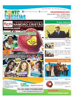 Julho de 2012 - Ponto das Igrejas