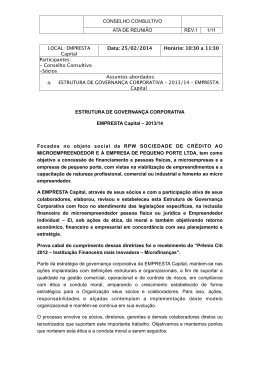 Ata do conselho consultivo