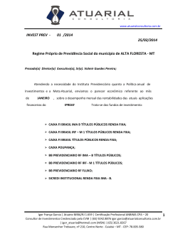 /2014 1 INVEST PREV - 01 25/02/2014 Regime Pr&oacute;prio de