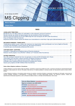 MS Clipping - Moore Stephens Brasil