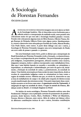 A Sociologia de Florestan Fernandes