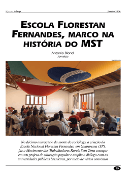 Escola Florestan Fernandes, marco na história do MST
