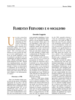 FLORESTAN FERNANDES E O SOCIALISMO