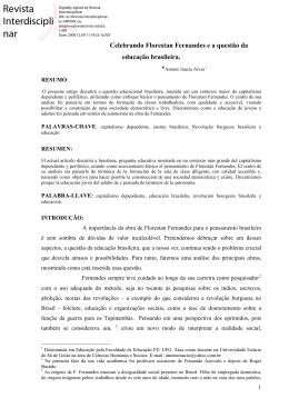 Artigo: Florestan Fernandes e a educao