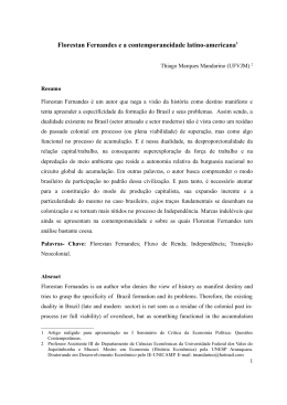 Florestan Fernandes e a contemporaneidade latino