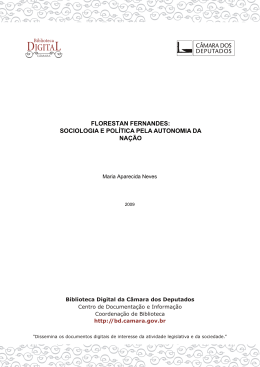 florestan fernandes - Biblioteca Digital